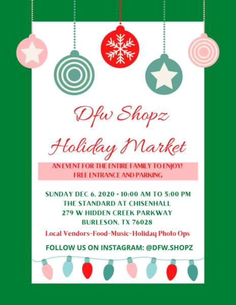 Dfwshopz Holiday Market @ The Standard at Chisenhall