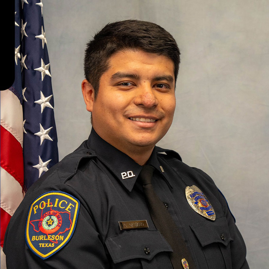 Burleson Police Department Rookie of the Year Officer Carlos Casiano