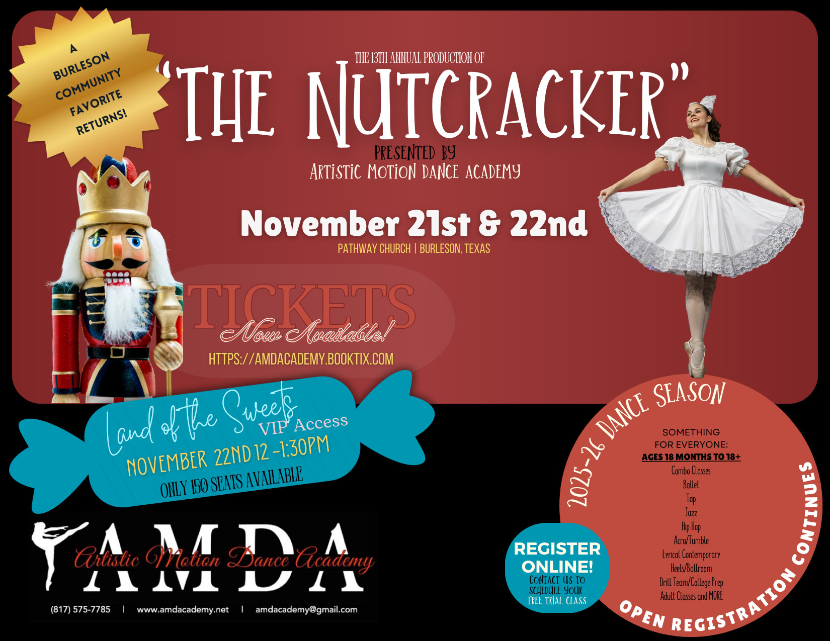 The Nutcracker Presented by Artistic Motion Dance Academy 1 The Nutcracker Presented by Artistic Motion Dance Academy